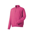 Men's FootJoy Heather Raspberry Merino Half Zip Sweater